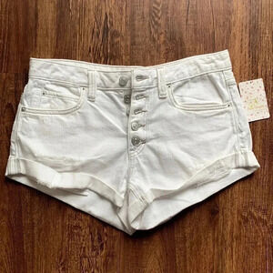 NWT Free People Cuffed Hem Micro Shorts Size 26
